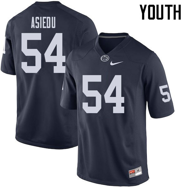 NCAA Nike Youth Penn State Nittany Lions Nana Asiedu #54 College Football Authentic Navy Stitched Jersey OYI4198CV